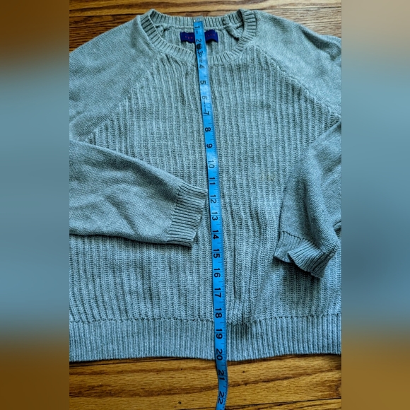 Aeropostale Light Gray Knit Ribbed Sweater - Picture 8 of 8